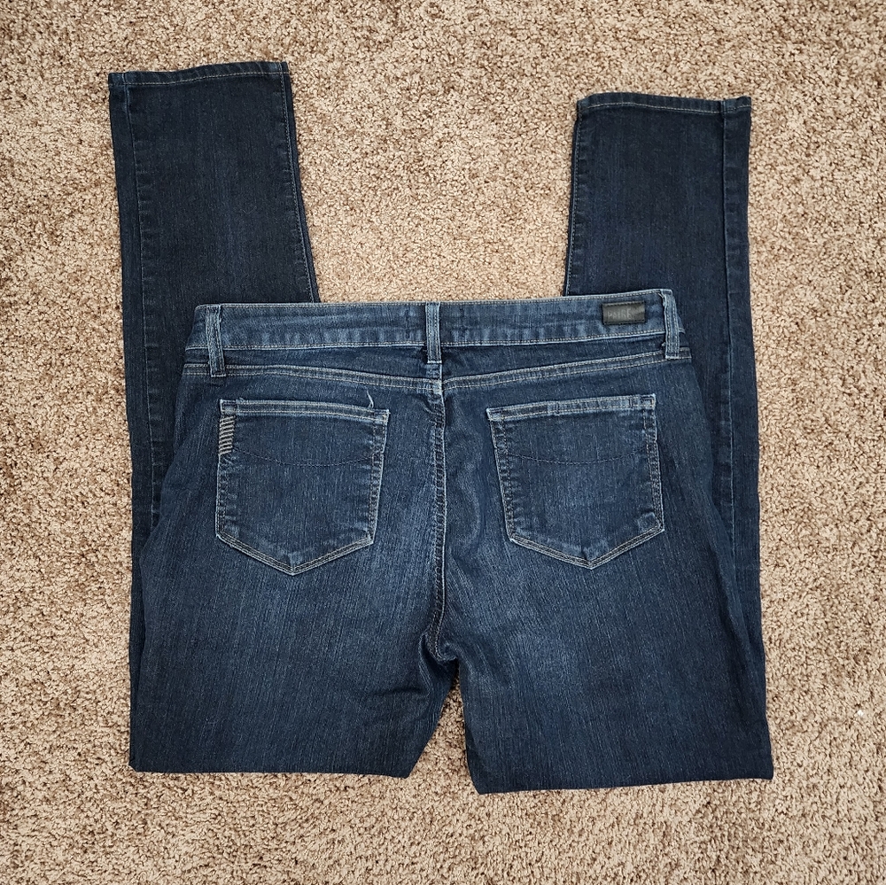 Paige Skyline Skinny Dark Blue Wash Jeans Size 32 - Picture 5 of 6